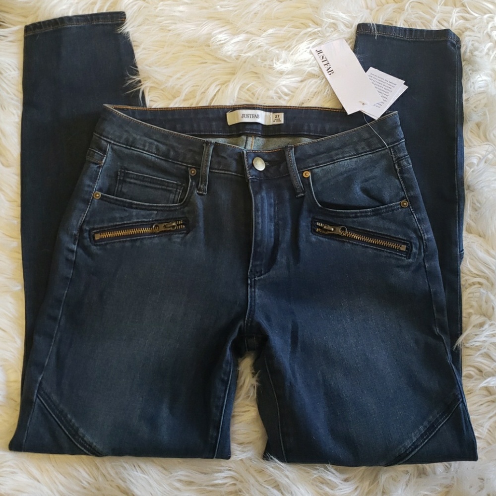 Ankle Moto Jeans